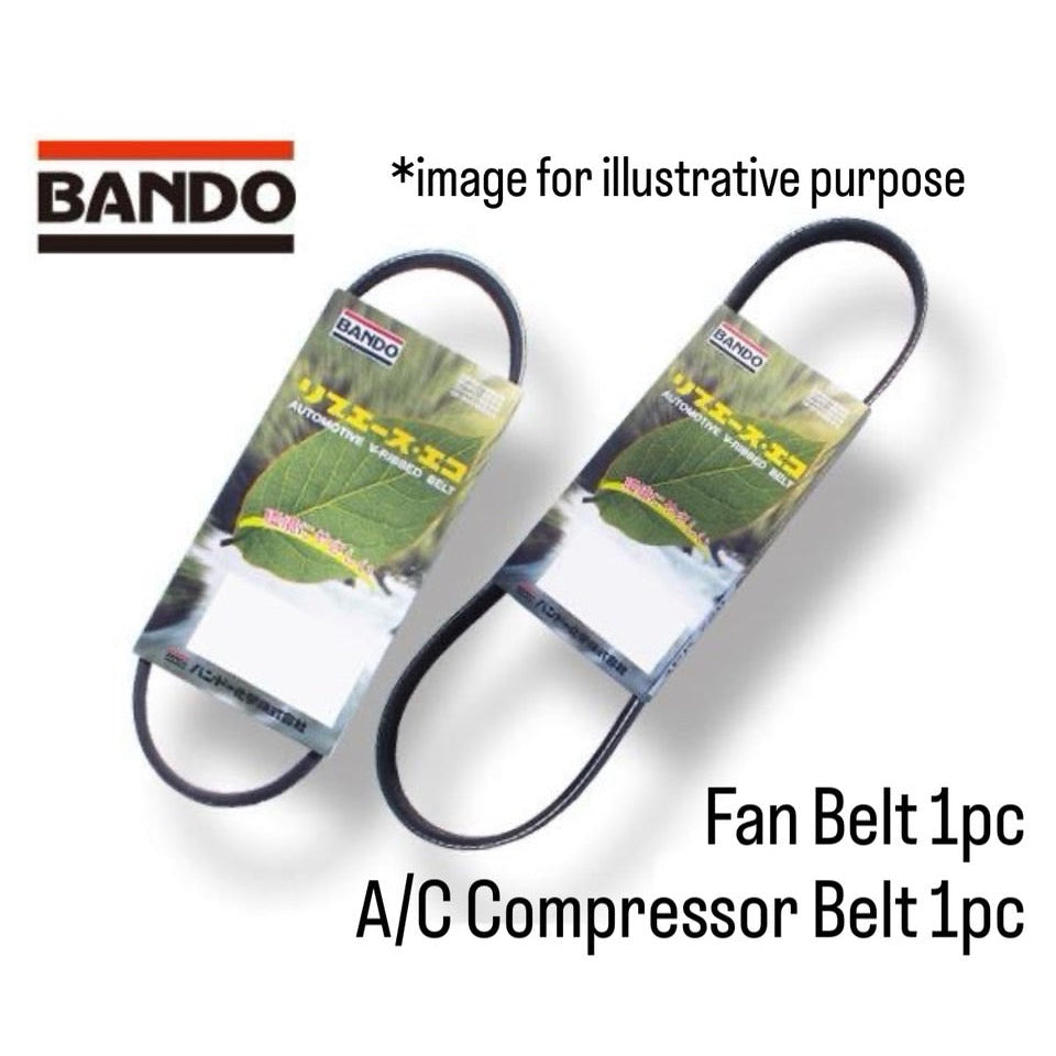 S200P/S200C/S210P/S210C (Engine:EFSE) Fan Belt 2pc Set (Bando) for Daihatsu Hijet (OEM:90048-B9022/90048-32110)