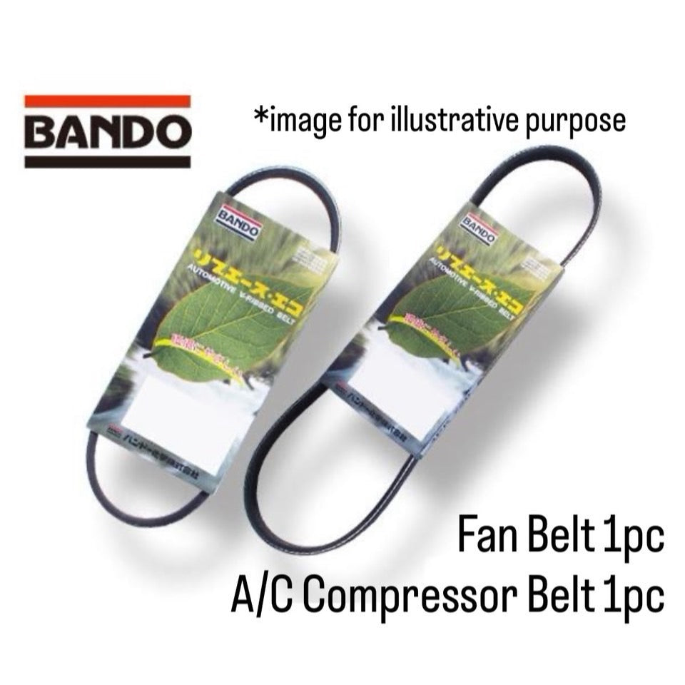 S200P/S200C/S210P/S210C (Engine:EFSE) Fan Belt 2pc Set (Bando) Daihatsu Hijet (OEM:90048-B9021/90048-32110)