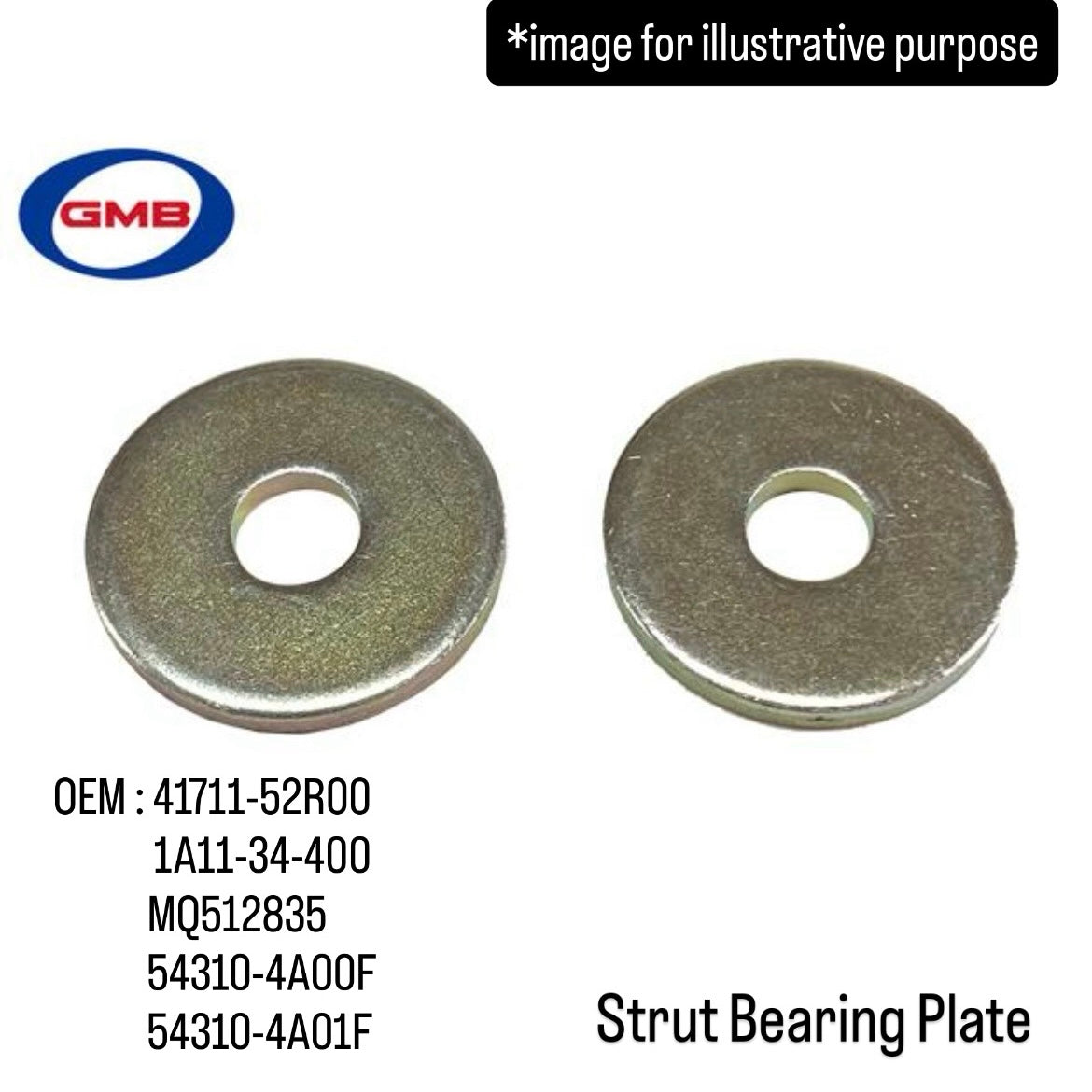 HA36S Front Strut Upper Mount Kit (GMB) for Suzuki Alto (Dec 2014~/Chassis No.860001 onward/Left & Right Set)