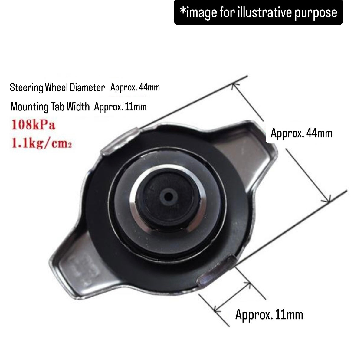 DA52T/DB52T/DA62T (Engine:F6A/F6A Turbo/K6A) Radiator Cap for Suzuki Carry (OEM:17920-60D10/17920-66F00/17920-66F01/17920-75F00/17920-77A00/17920-78A00)