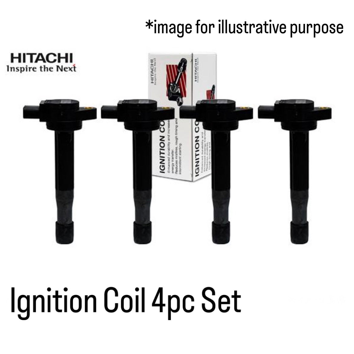 L880K Ignition Coils 4pc Set (HITACHI) for Daihatsu Copen (2010.09~2012.08)