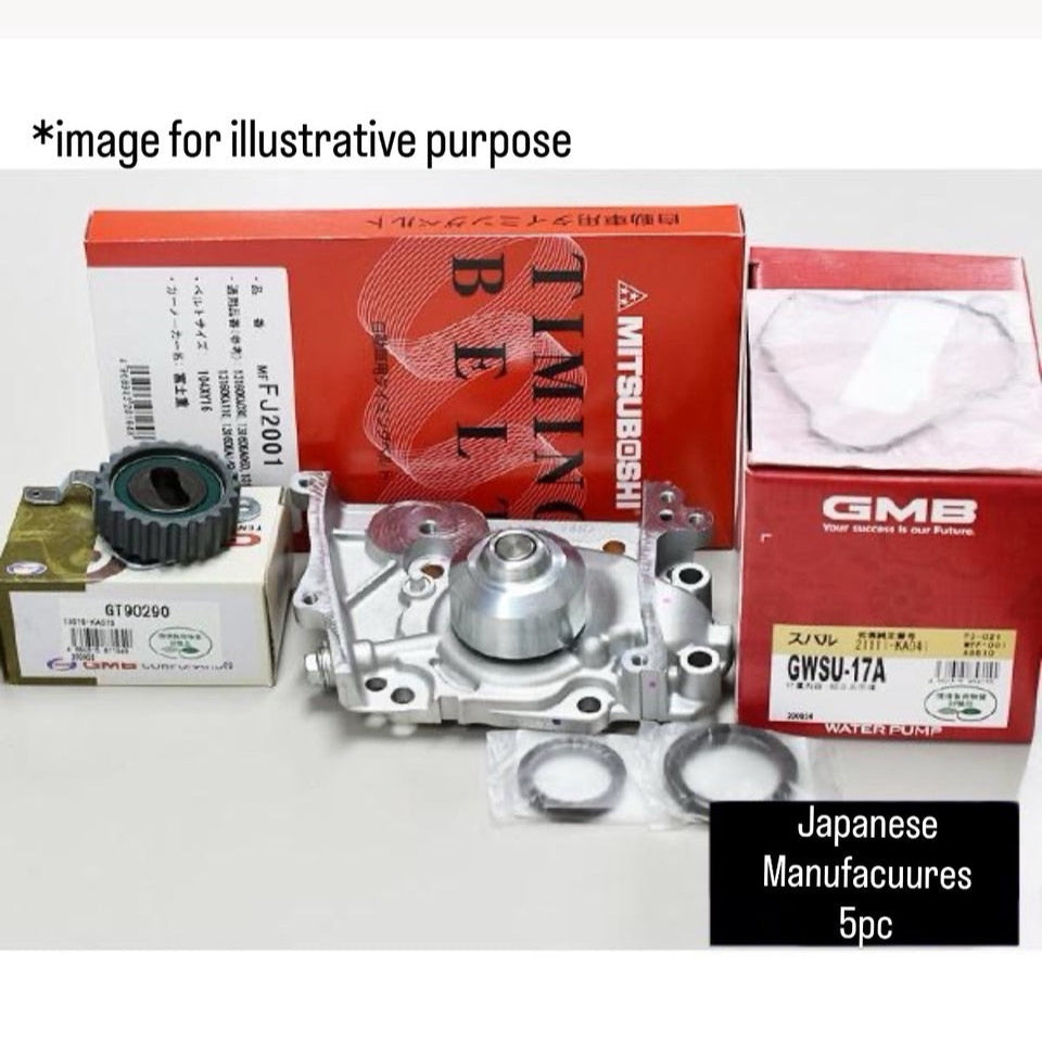 KS3/KS4 (Engine:EN07C/Carburetor) Timing Belt 5pc Set for Subaru Sambar (1990/03~)