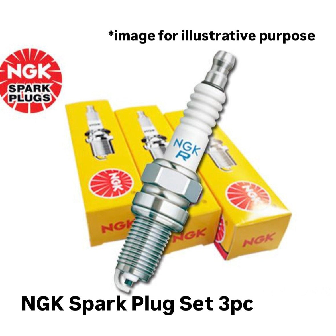 S200C/S200P/S210P (Engine:EF-VE/DOHC) Spark Plug 3pc Set (NGK) Standard Type for Daihatsu Hijet