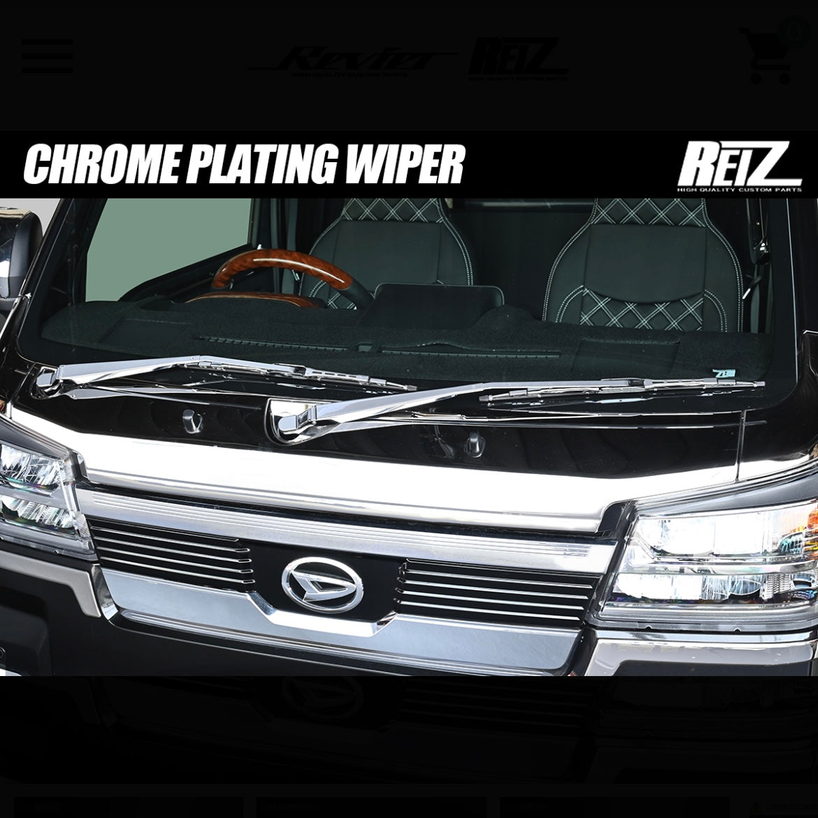 S500P/S510P Hijet Truck / Jumbo (Early & Late Models) Chrome Wiper Arm & Blade Set (Left & Right) — Direct OEM Replacement