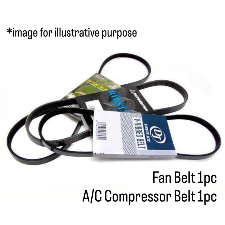 PP1 (Engine:E07A) Fan Belt 2pc Set Honda Beat (OEM:31110-P36-003/38920-P36-003)