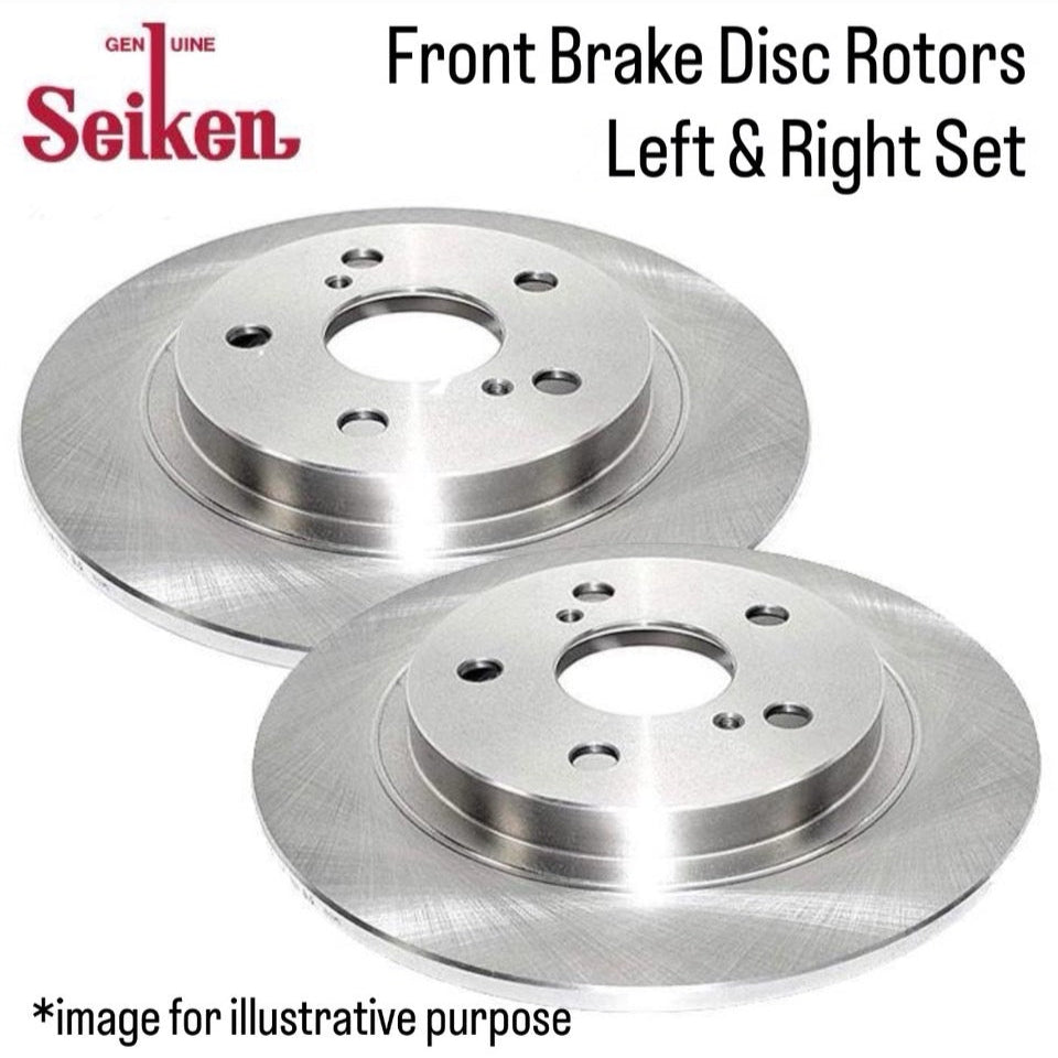 KS3/KS4/KV3/KV4 (Engine:EN07) Front Brake Disc Rotor Ventilated Left & Right Set (Seiken) for Subaru Sambar (OEM:26311-TA001)