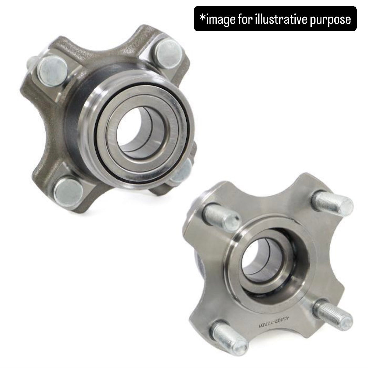 DA62T/DA63T/DA65T (Engine:K6A) Front Wheel Hub Bearing Left & Right Set for Suzuki Carry (OEM:43402-77A01/43402-77A00/1A03-33-061A)
