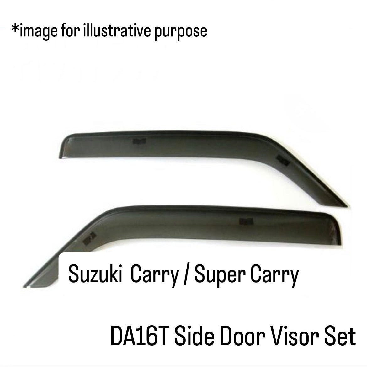 DA16T Side Door Visor Set for Suzuki Carry / Super Carry (September.2013~)