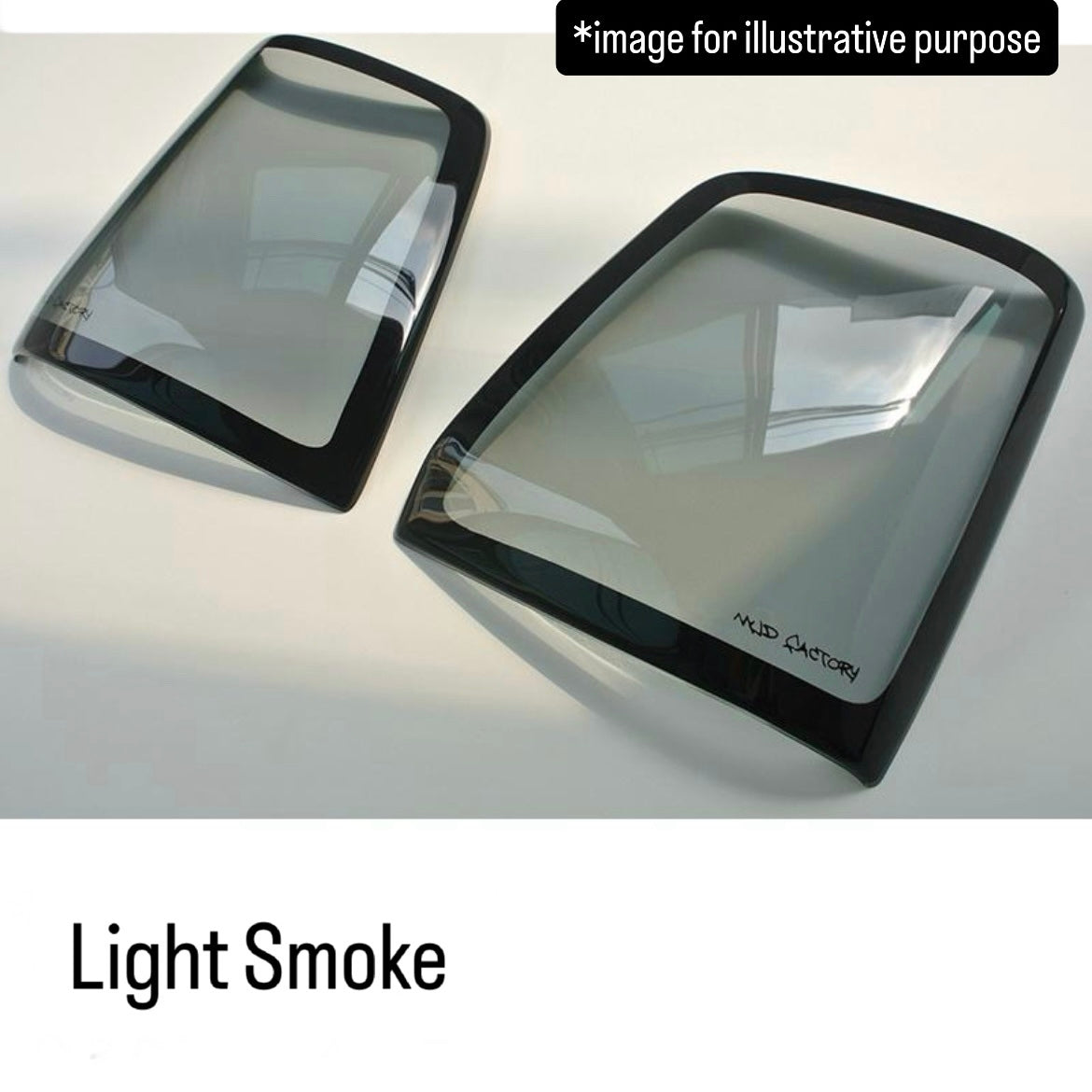 DA63T/DA65T Light Smoke Headlight Cover Left & Right Set for Suzuki Carry (2.5 mm Sumitomo Acrylic Headlamp Protectors)
