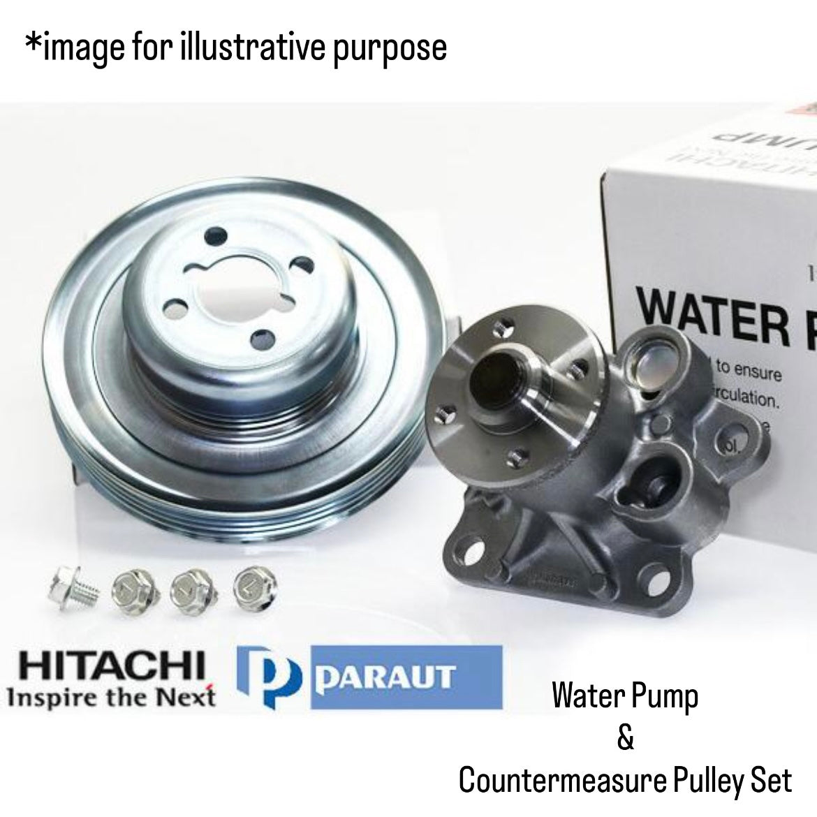 S201C / S201P Water Pump & Countermeasure Pulley Set – Daihatsu Hijet HITACHI / PARAUT – D3-045 / D3-P02