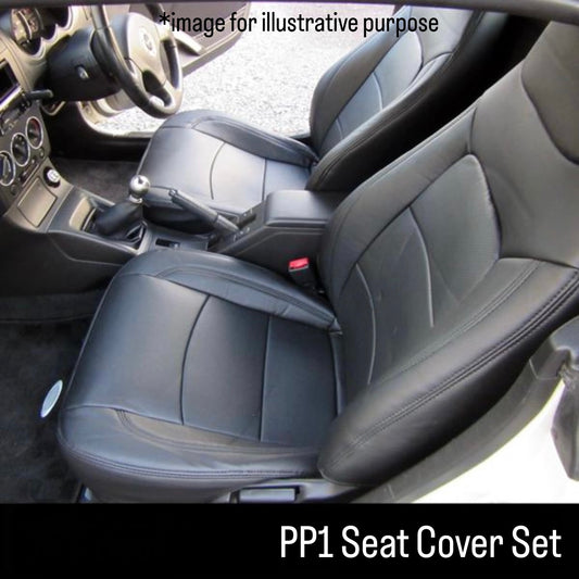 PP1 Seat Cover Set Integrated Headrest (Azur) for Honda Beat