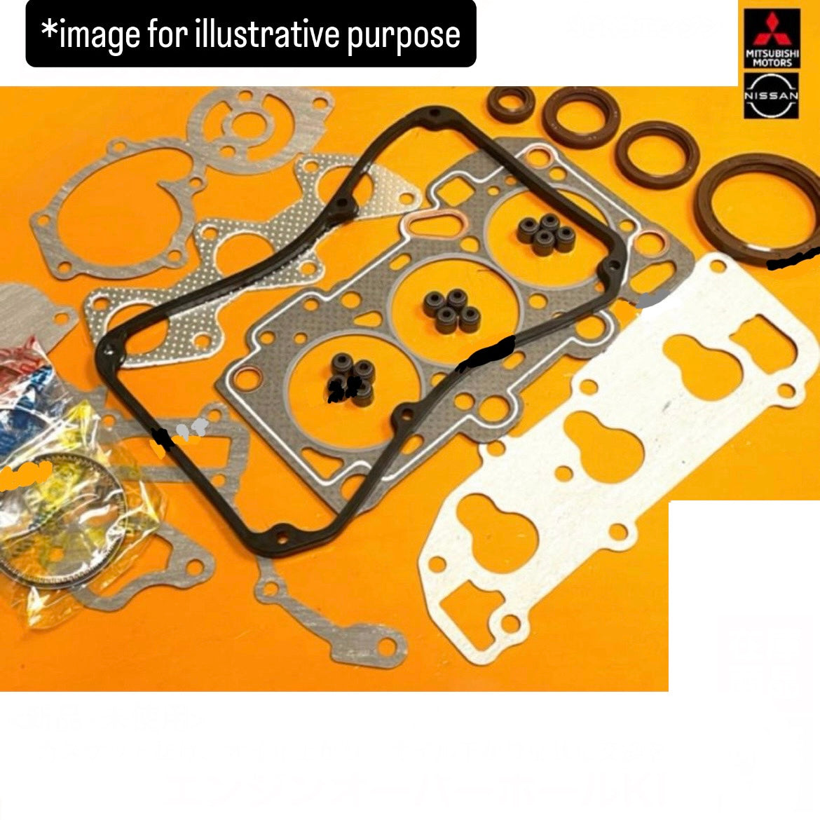 U61T/U62T (Engine:3G83) Engine Overhaul Kit for Mitsubishi Minicab (OEM:MD188407/MD377310/MD161783/MD362974)