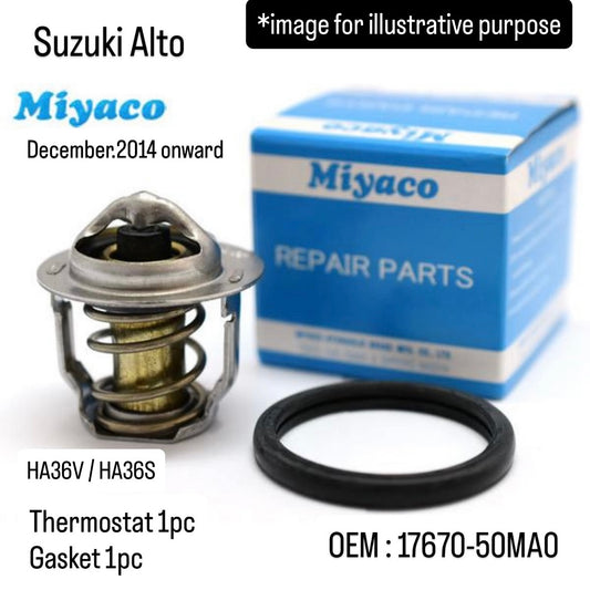 HA36V/HA36S Thermostat with Gasket (Miyaco) for Suzuki Alto (December.2014 onward) (OEM:17670-50MA0)