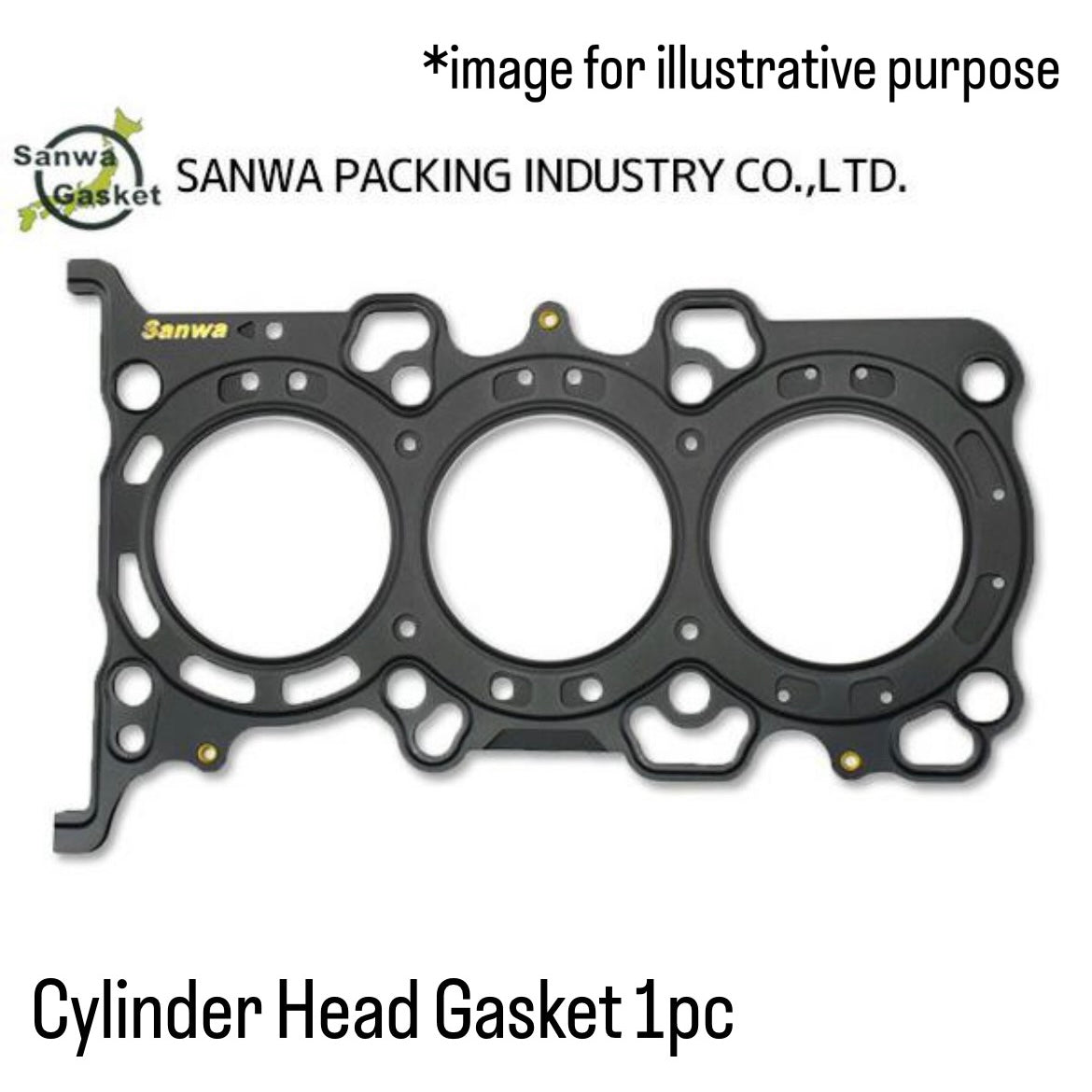 HA25S/HA25V/HE22S Cylinder Head Gasket (SANWA) for Suzuki Alto / Alto Lapin (OEM:11141-73G22)