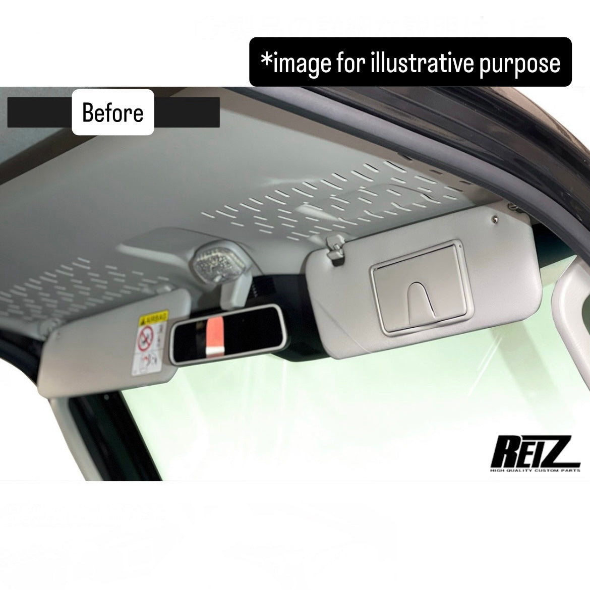 S500P/S510P (Early & Late Models) Sun Visor Cover Set for Daihatsu Hijet Truck / Jumbo (3Types Available)