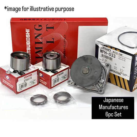 PP1 (Engine:E07A/SOHC) Timing Belt 6pc Kit (Water Pump AISIN) for Honda Beat (May.1991~Oct.1995)