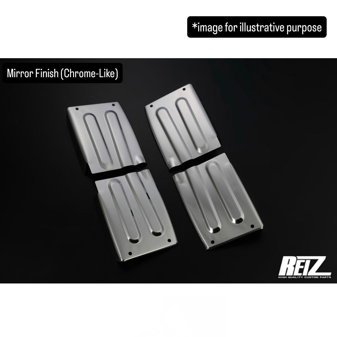 S500P/S510P (Early & Late Model) Stainless Steel Rear Fender Cover 4pc Set for Daihatsu Hijet Truck / Jumbo (Available 3Finish)