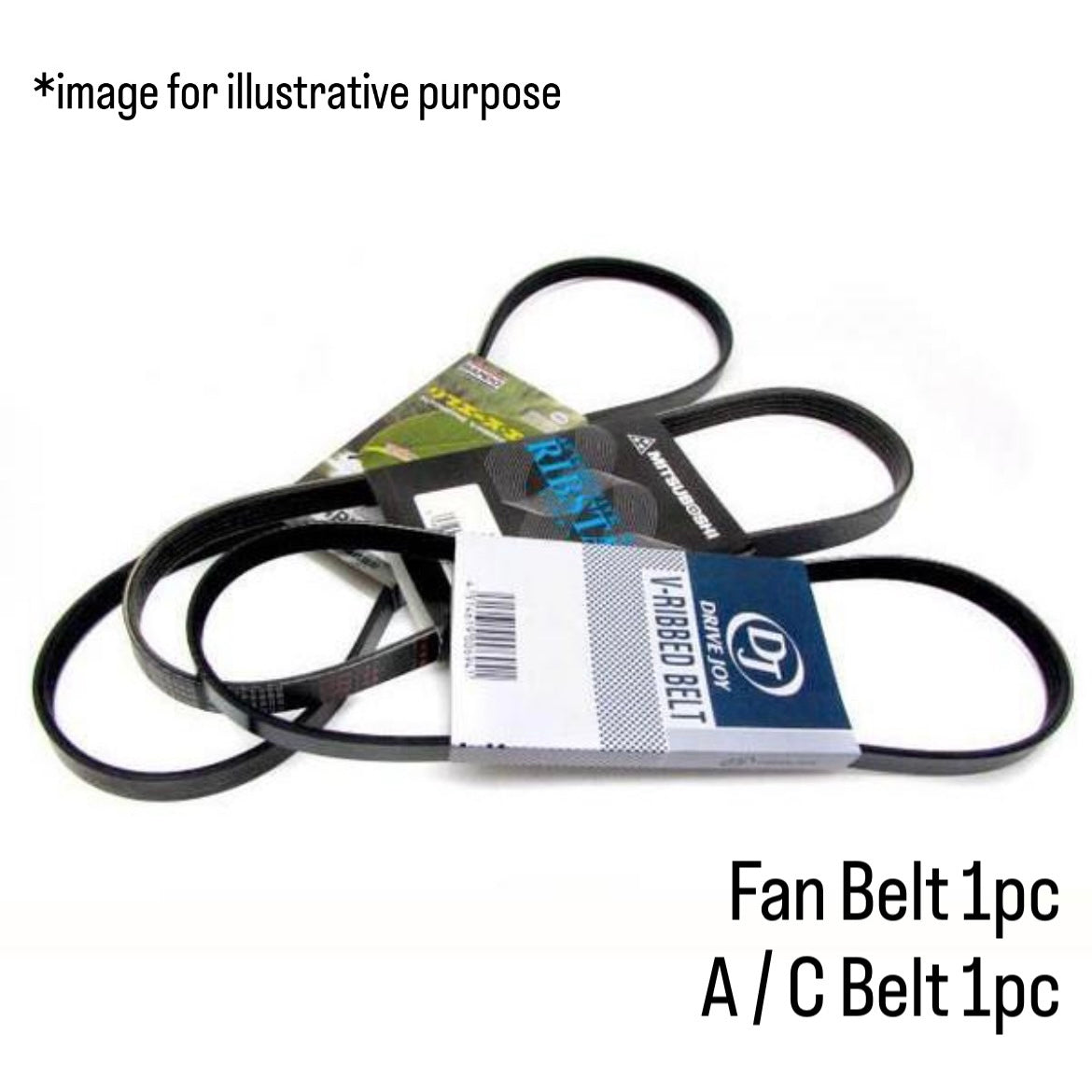 S201P 2pcs Daihatsu Hijet Fan Belt & A/C Belt Set – 4PK718L / 3PK705
