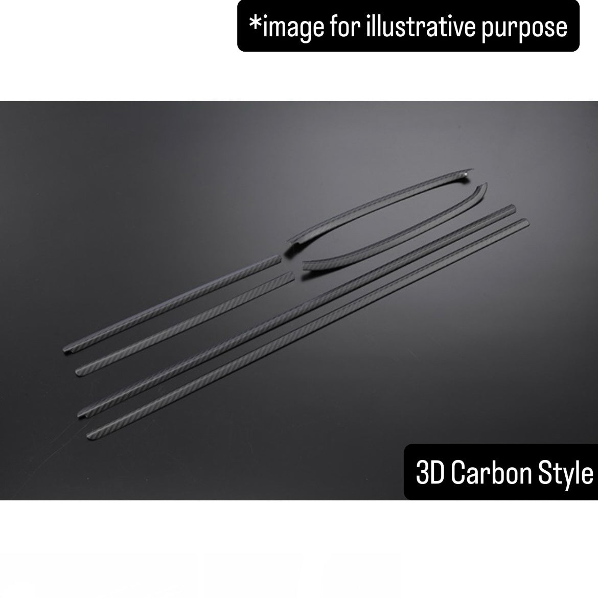 HA36 Series SUS304 Stainless Steel Window Trim 6pc Set for Suzuki Alto (2 Color Options)