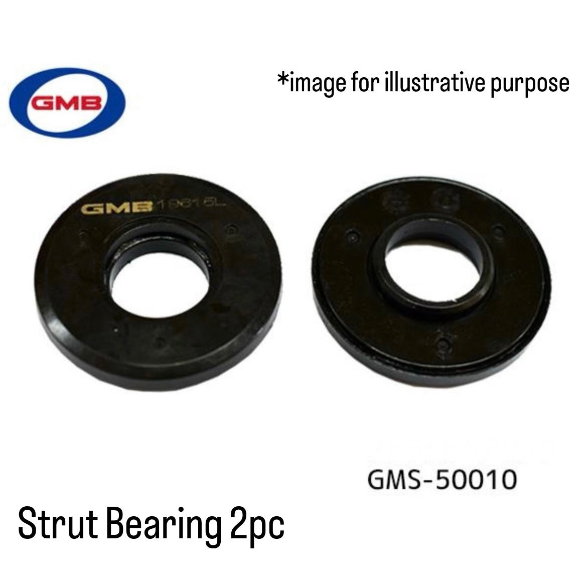 HA25S/HA25V Front Strut Upper Mount Left & Right Set (GMB) for Suzuki Alto