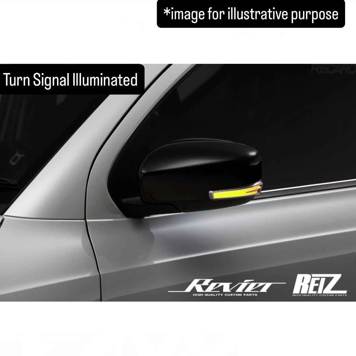 MR31S/MR41S/HA36S/MH55S/ZC33S/FF21S/MA27S/MA37S LED Turn Signal Lens Kit (Revier Ryusei Version O&E) for Suzuki Hustler / Alto / Wagon R / Swift Sport / Ignis / Solio (2 Lens Tipe)