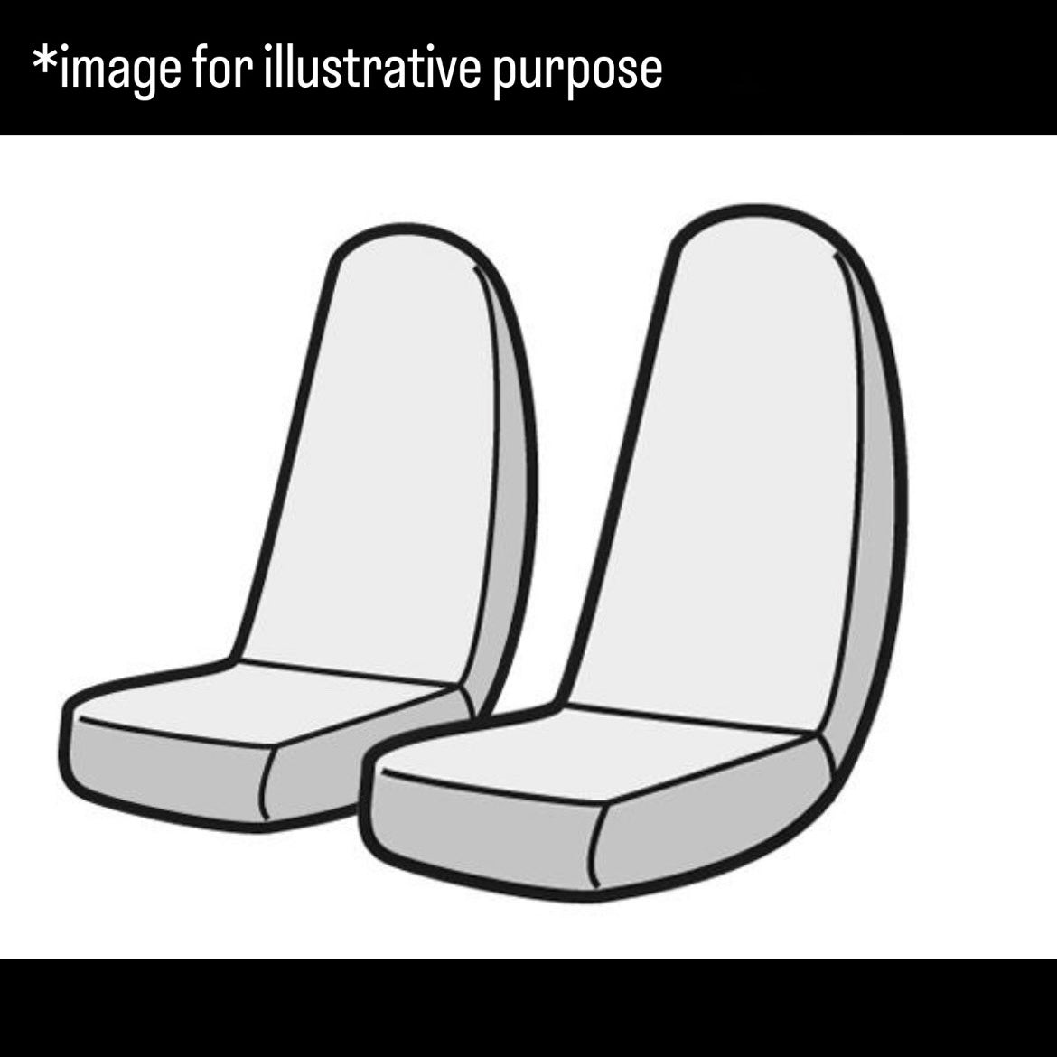 PP1 Seat Cover Set Integrated Headrest (Azur) for Honda Beat