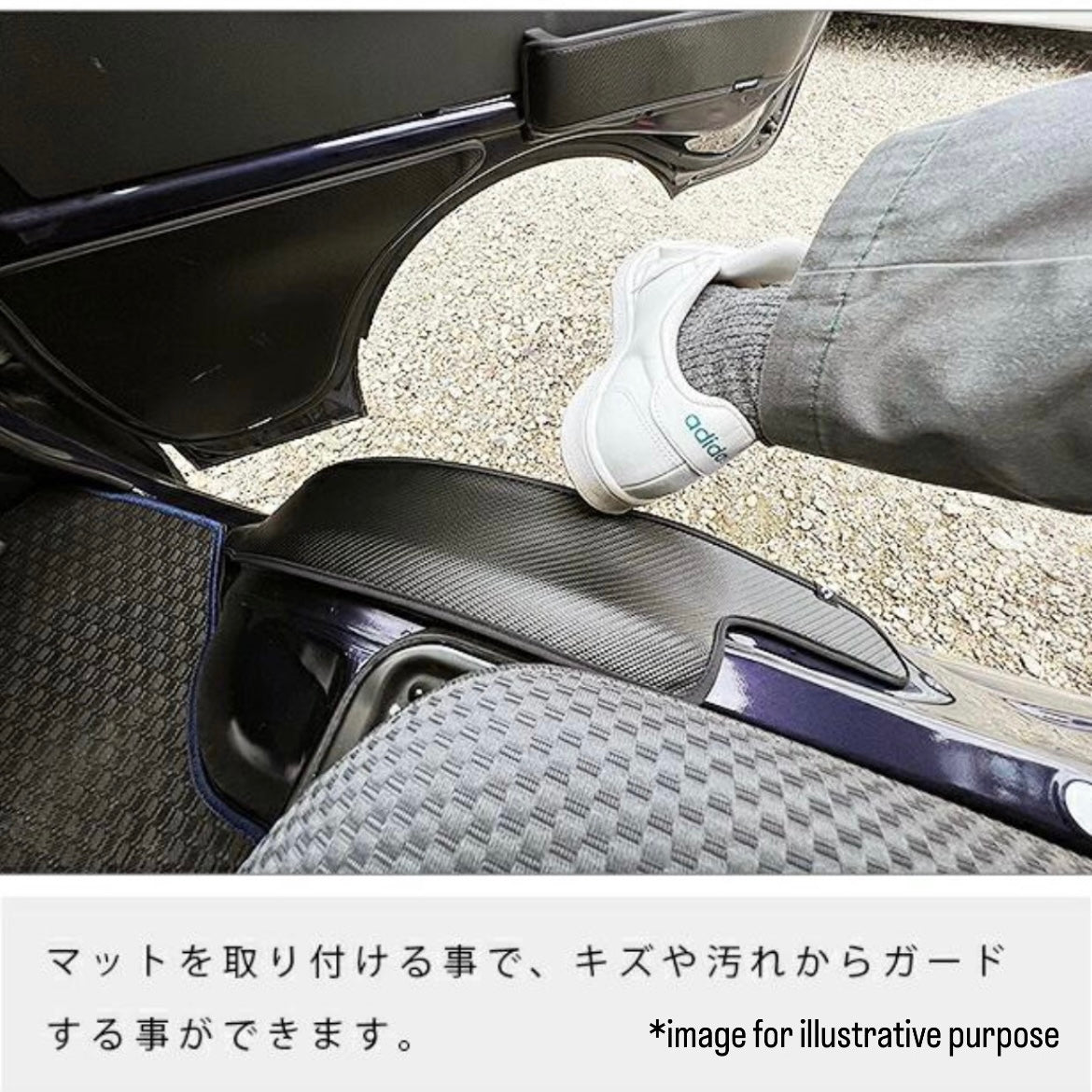 S500P/S510P Inner Fender Kick Guard Mat 2pc Set for Daihatsu Hijet Truck / Hijet Jumbo (Interior Accessories 6Colors)