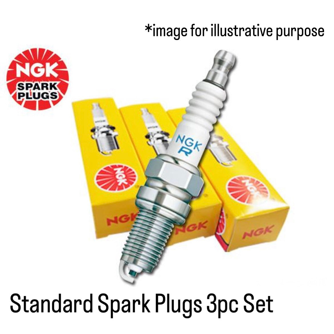 NGK LKR6C Spark Plugs (3 Pieces) – OEM Quality Ignition Replacement