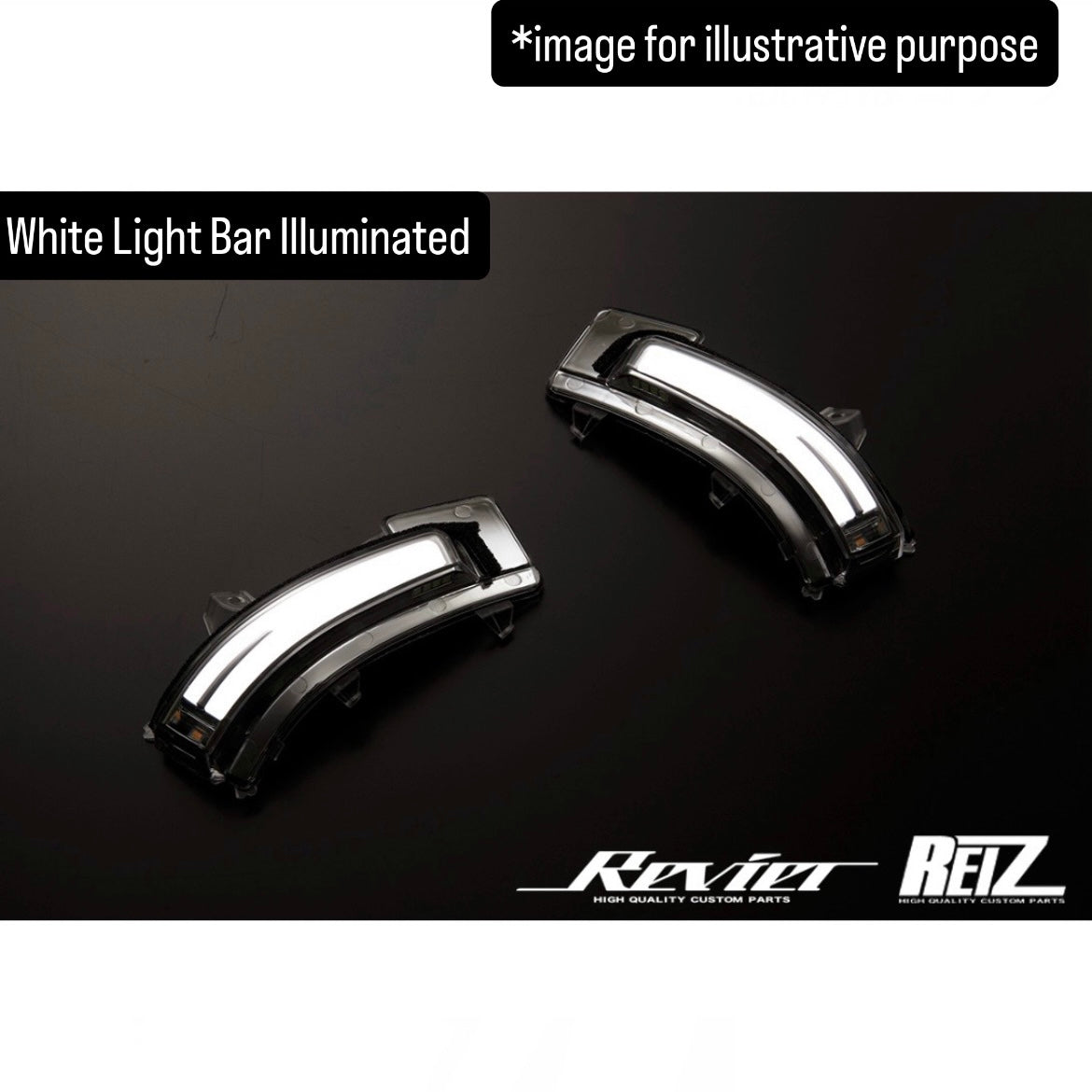 MR31S/MR41S/HA36S/MH55S/ZC33S/FF21S/MA27S/MA37S LED Turn Signal Lens Kit (Revier Ryusei Version O&E) for Suzuki Hustler / Alto / Wagon R / Swift Sport / Ignis / Solio (2 Lens Tipe)