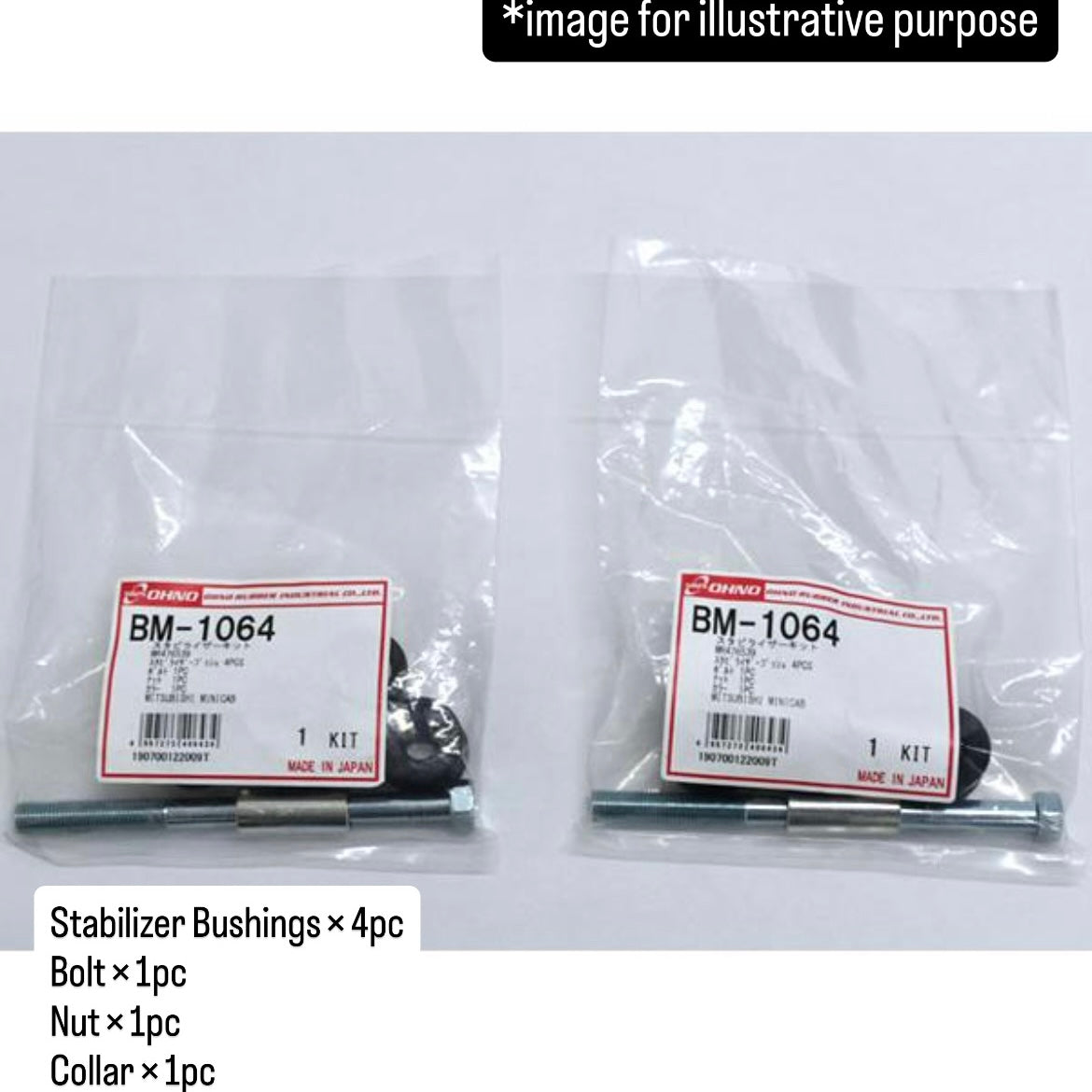 U61T/U62T Front Stabilizer Bushing Kit (OHNO) for Mitsubishi Minicab (OEM:MR476539)
