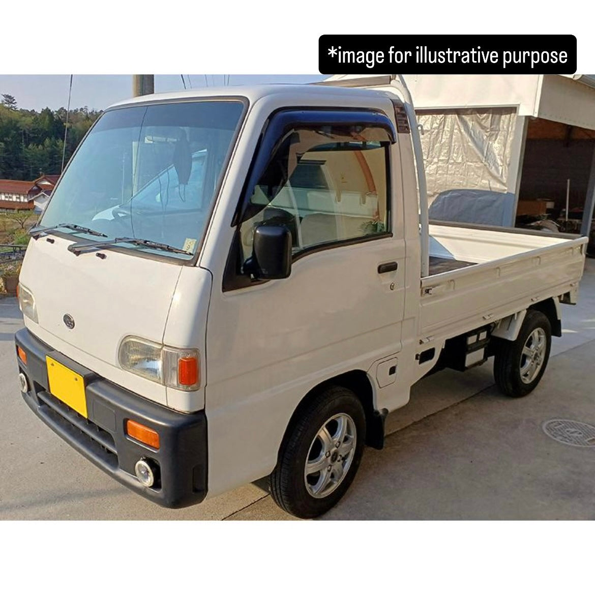 KS3/KS4/KV3/KV4/FA7/FA8 Big Wide Door Visor Left & Right Set for Subaru Sambar / Dias / Domingo (Wind Deflectors, 2 Variations)