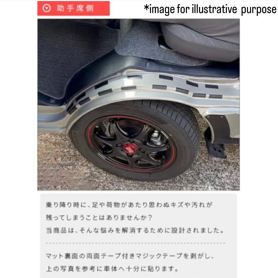 DA16T Suzuki Carry / Super Carry Inner Fender Kick Guard Mat 2pc Set (Waterproof Interior Protection Truck Accessories 6Colors)