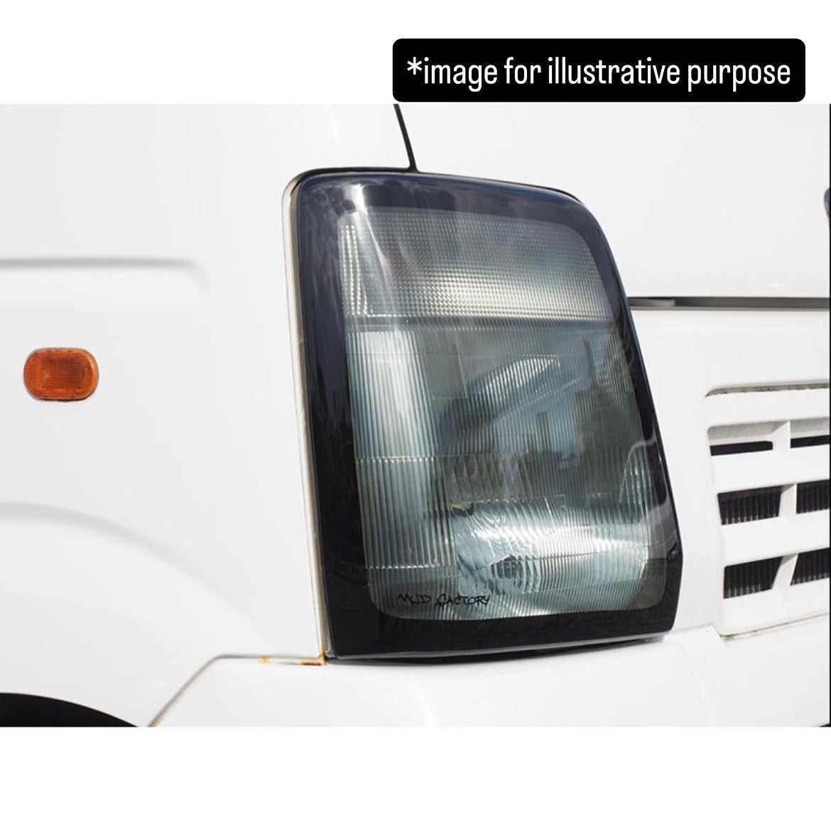 DA63T/DA65T Light Smoke Headlight Cover Left & Right Set for Suzuki Carry (2.5 mm Sumitomo Acrylic Headlamp Protectors)