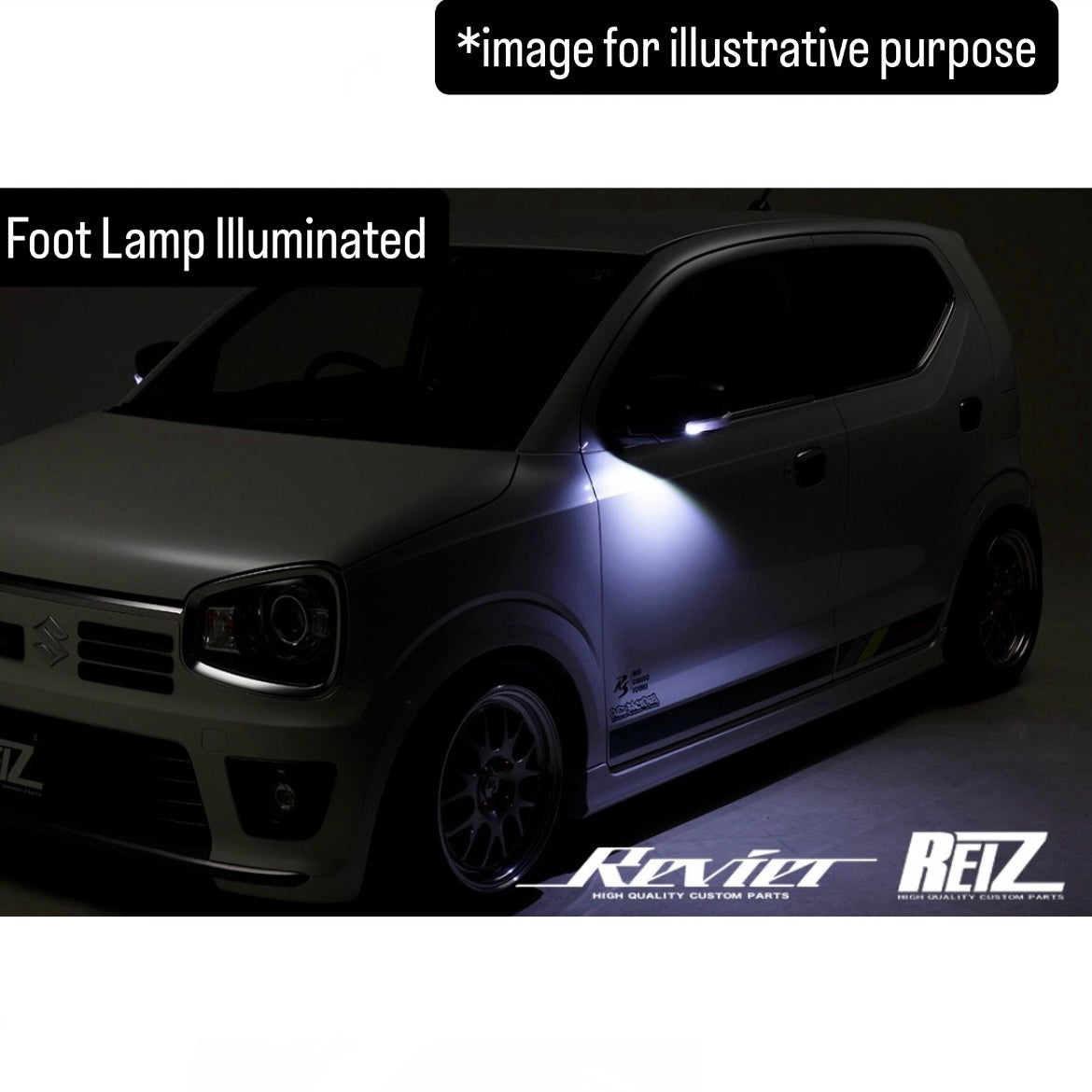 MR31S/MR41S/HA36S/MH55S/ZC33S/FF21S/MA27S/MA37S LED Turn Signal Lens Kit (Revier Ryusei Version O&E) for Suzuki Hustler / Alto / Wagon R / Swift Sport / Ignis / Solio (2 Lens Tipe)