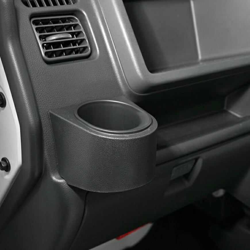 DA16T Passenger Side Cup Holder Black 1pc – Suzuki Carry / Super Carry (2013.9–2026.1) – Mazda Scrum / Nissan NT100 Clipper / Mitsubishi Minicab