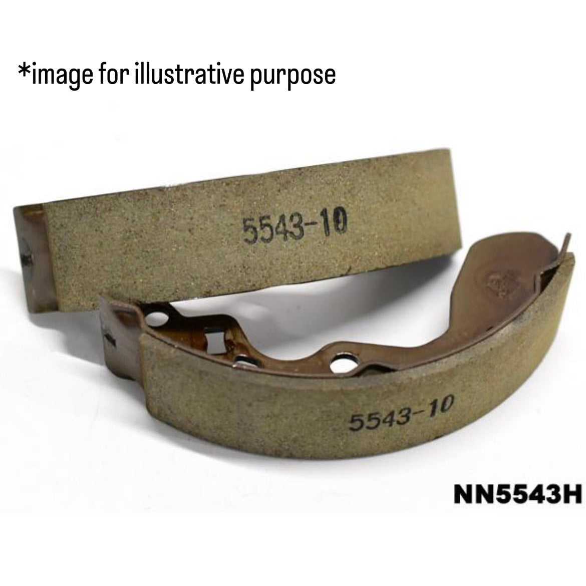 DA16T Rear Brake Shoes 4pc Set (AKEBONO) for Suzuki Carry (OEM:53200-67H00)