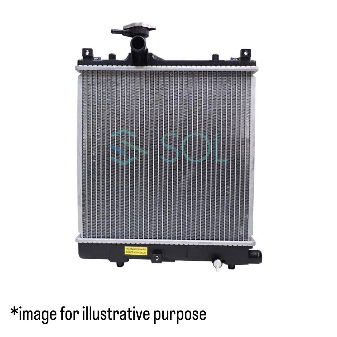 HA22S/HA23S/HA23V/HE21S/MC22S (NA/AT/MT) Radiator Assembly with Cap (CAPSOL) for Suzuki Alto / Alto Lapin / Wagon R