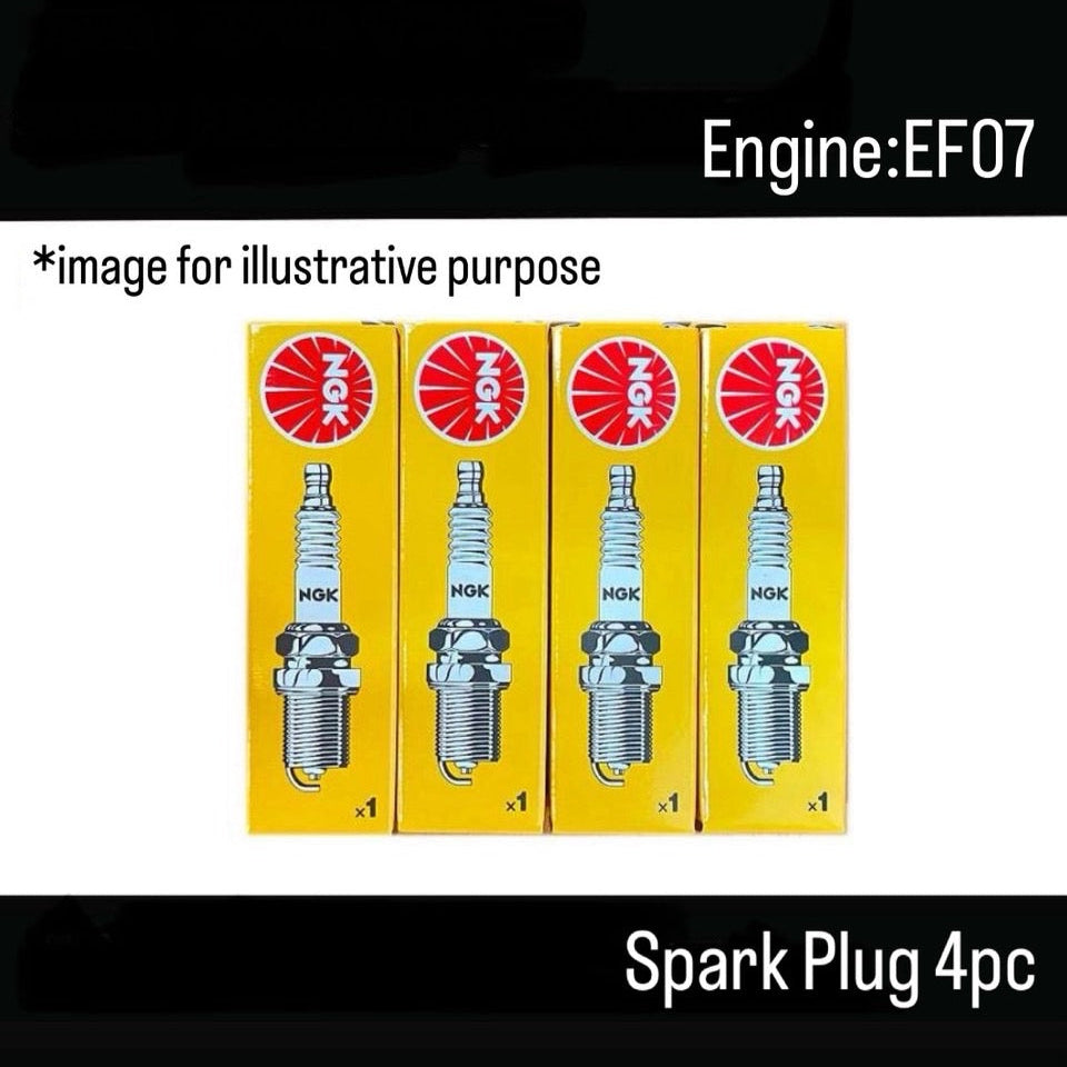 KS3/KS4/KV3/KV4 (Engine:EN07) Spark Plug Set 4pc (NGK) for Subaru Sambar (OEM:22401KA210)