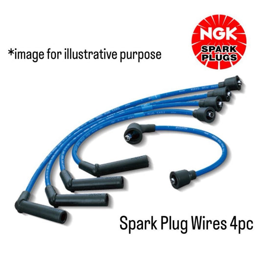 U41T/U42T (Engine:3G83/4-Valve/SOHC/NA) Spark Plug Wires 4pc Set (NGK) for Mitsubishi Minicab