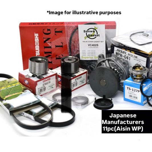 HA6/HA7 (Engine:E07Z) Timing Belt 11pc Kit (Water Pump AISIN) for Honda Acty (1999/05~2010/01)