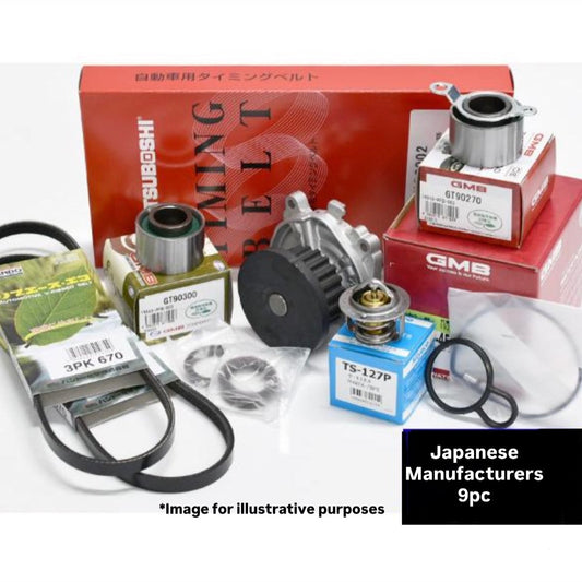 HA6/HA7 (Engine:E07Z) Timing Belt 9pc Kit (Thermostat) for Honda Acty (1999/05~2010/01)